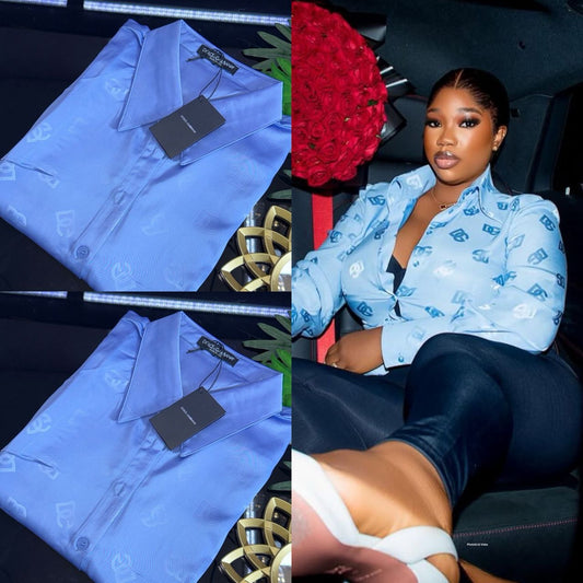 Luxury D&amp;G Jacquard Silk Shirt