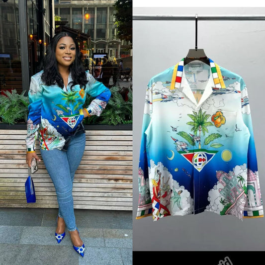 Luxury Vintage Casablanca Shirt